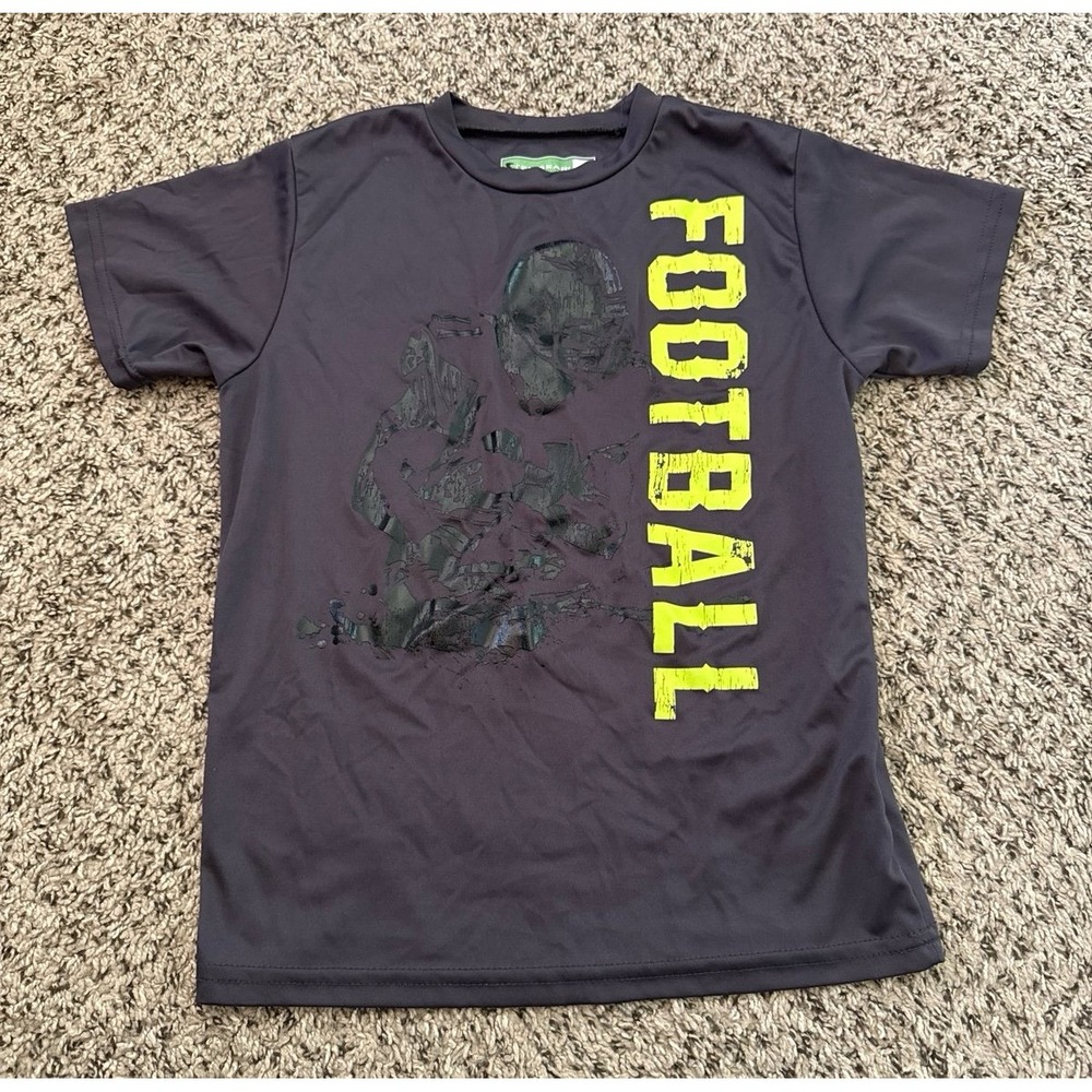 Tek Gear Boys Football Gray Athletic Tee Size Small